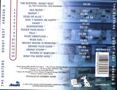 Backcover der CD